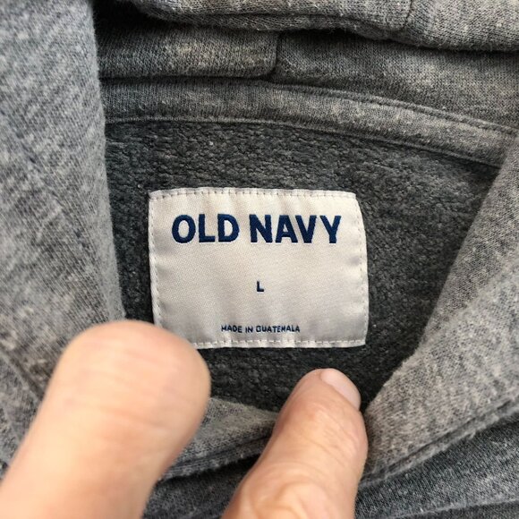 Old Navy Mens California Hoodie Sweatshirt Large Pullover Gray Classic Casual - Picture 3 of 10